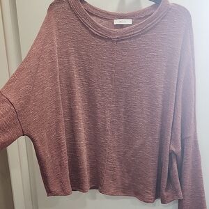 Cherish Women's Mauve Top Size Medium Dolman Sleeve